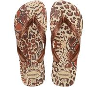 Havaianas - Top Animals, Tongs, Confortables, Légères et Durables, Semelle avec Motifs Animaliers, Lanières Larges et Semelle Flexible, Femme