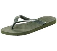 Havaianas Mixte Top Brasil Logo Tongues, Vert Olive, 41 EU