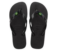 Havaianas Tongs unisexe Top Brasil, noir, 37/38 EU, Noir, 4.5/5 UK