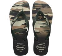 Havaianas - Top Camu - Tongs homme Black / Green Olive - 45 - 46