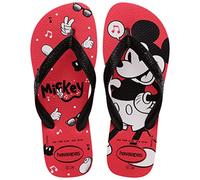 Havaianas Top Disney Tongs unisexe pour adulte, Rouge rubis, noir, 10/11 UK