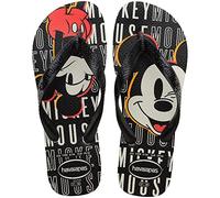 Havaianas Top Disney, Flip Flop Unisex Adults, White Black Black, 34 EU