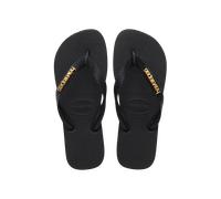 Havaianas - Top Logo Metallic - Tongs femme Black / Black - BR 37 - 38