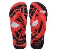 Havaianas Top Marvel Logomania (Mini Me), Tongues Garçon, Black/Red Ruby,