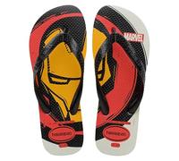 Havaianas - Top Marvel Logomania, Tongs Confortables, Légères et Durables, Motif de Superhéros Iconiques de Marvel, Homme