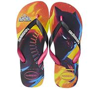 Havaianas Top Marvel Mixte Enfant Tongs, Noir/Rose Électrique, 25/26 EU