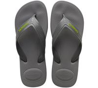 Havaianas - Top Max Comfort, Tongs Élégantes et Durables, Design Robuste, Semelle Anatomique Antidérapante, Homme Gris Acier 39/40 EU