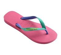 Havaianas - Top Mix, Tongs Confortables, Durables et Légères, avec Drapeau Brésilien, Lanières Bicolores, Adultes Unisexe