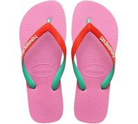 Havaianas - Top Mix, Tongs Confortables, Durables et Légères, Lanières Bicolores avec le Drapeau du Brésil, Semelle Antidérapante, Adultes Unisexe