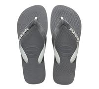 Havaianas - Top Mix, Tongs Confortables, Durables et Légères, avec Drapeau Brésilien, Lanières Bicolores, Adultes Unisexe, Grey / Steel, Taille 35 / 36