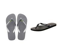 Havaianas Top Mixte, Noir, 39/40 Brasil Mix Unisex Tongs, Gris/Blanc/Blanc, 39/40 EU