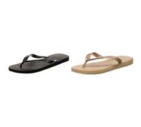Havaianas Top Tiras, Tongs Femme, Or/Rose, 37/38 EU Top Mixte, Noir, 37/38