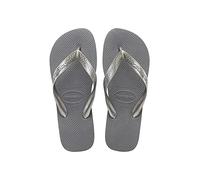Havaianas Top Tiras, Tongs Mixte, Steel Grey, 31/32