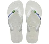 Havaianas Unisex Brasil Logo (Mini Me), White, 1/2