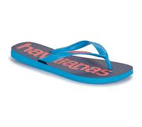 Havaianas Unisex's Top Logomania 2 Flip-Flop, turquoise, 4.5/5 UK