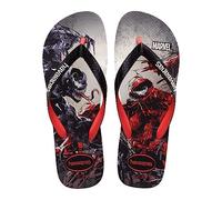 Havaianas Unisex's Top Marvel Classics Flip-Flop, Ruby Red Black, 8.5/9 UK