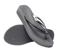 Havaianas Wedges Tongues Femme Gris en Acier en Acier Gris 37 EU