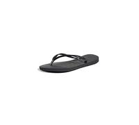 Havaianas Women's Slim Flip Flops Sandals - Black, 7/8