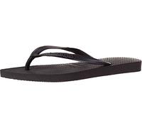 Havaianas Women's Slim Flip Flops Sandals - Black, 7/8