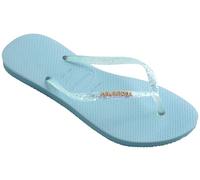 Havaianas Women's Slim Glitter Flourish Flip-Flop, Bleu nautique., 35/36 EU
