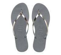 Havaianas - You Metallic, Sandales Confortables, Élégantes et Polyvalentes, Fines Lanières à Finition Métallisée, Petit Talon, Femme