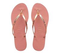 Havaianas - You Metallic, Sandales Confortables, Élégantes et Polyvalentes, Fines Lanières à Finition Métallisée, Petit Talon, Femme