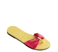 Havaianas You Saint Tropez Basic, Sandale Plate Femme, Jaune Citron, 35/36 EU