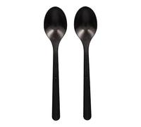 Haval Cuillères Bio-PP 18,5 cm, noires, très solides, 96437, réutilisables, lot de 50