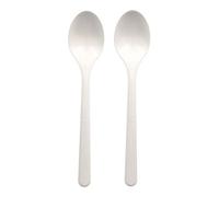 Haval Lot de 50 cuillères réutilisables Bio-PP 18,5 cm Blanc extra solide 96432