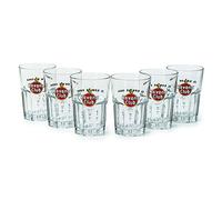 Havana Club Lot de 6 gobelets en verre Motif rhum