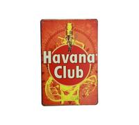 Havana Club - Plaque murale en métal - Panneaux muraux - Rhum - Mancave - Panneau texte - Panneau mural rétro - Panneau mural rétro - Panneau en métal - La Havane - Vintage - 20 x 30 cm - Cave &