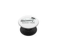 Havana Good Time Funny Island Vacation Pun Voyage Rétro PopSockets PopGrip Adhésif