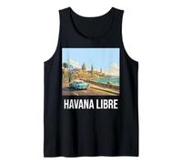 Havana Libre Cuba 2026 Souvenir de Voyage rétro Vintage Débardeur