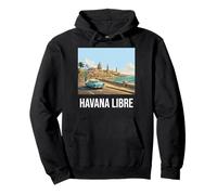 Havana Libre Cuba 2026 Souvenir de Voyage rétro Vintage Sweat à Capuche