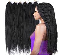 Havana Mambo Lot de 6 paquets de cheveux sénégalais au crochet - 35,6 cm, 45,7 cm, 61 cm, 2S - 30 mèches/lot, 24 couleurs (35,6 cm, 2)
