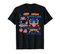 Havana Viva Cuba Pride Latino Heritage dessiné à la Main T-Shirt