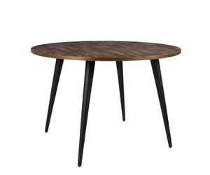 HAVANE - Table de repas ronde en bois marron Marron