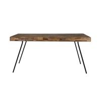 HAVANE - Table repas bois et acier L200 Marron