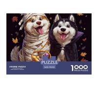 Havanquy._Two_Huskies_Wearing_Halloween_Costumes_One_Dressed_as_dd650a05-9617-4877-b01a-b2f52b691cdf Matériau Cartonné De Qualité Pièces Imbriquées Précises, Jeu Cérébral Idéal pour La Détente, La Ré