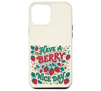 Have A Berry Nice Day Retro Strawberry Groovy Aesthetic Coque pour iPhone 12 Pro Max