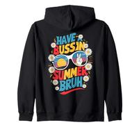 Have A Bussin Summer Brush Professor Dernier jour d'école Nous partons Sweat à Capuche