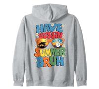 Have A Bussin Summer Brush Professor Dernier jour d'école Nous partons Sweat à Capuche
