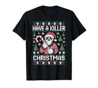 Have A Killer Christmas Funny Skull Santa Christmas T-Shirt
