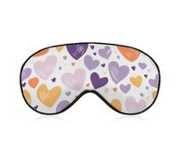Have A Lot of Heart Eye Mask, Side Sleep Mask Light Blindfold Sleep Mask Nose Pad and Elastic Band for Children Women and Men