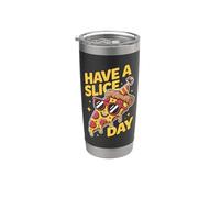 Have A Slice Day Fun Pizza Party Gobelet isotherme en acier inoxydable double paroi