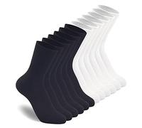 HAVE A TREE Lot de 3 à 6 paires de chaussettes légères et fines pour femme Taille 39-45, 6 paires (3 noires/3 blanches), taille unique