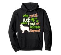 Have an Australian Shepherd Dog Lucky Charm St Patricks Day Sweat à Capuche