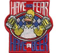 Have No Fear Have a Beer Homer Simpson Oktoberfest Bayern Badges Patch
