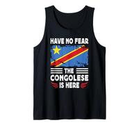 Have No Fear The Congolese is Here Congo Flag Débardeur