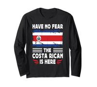 Have No Fear The Costa Rican is Here Costa Rica Flag Manche Longue